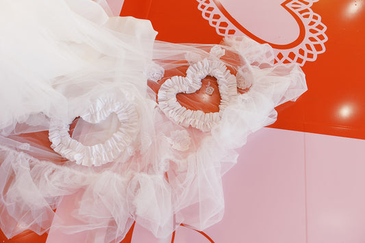 A Custom Wedding Veil and Bridal Gloves for Kate’s Valentine’s Day Wedding