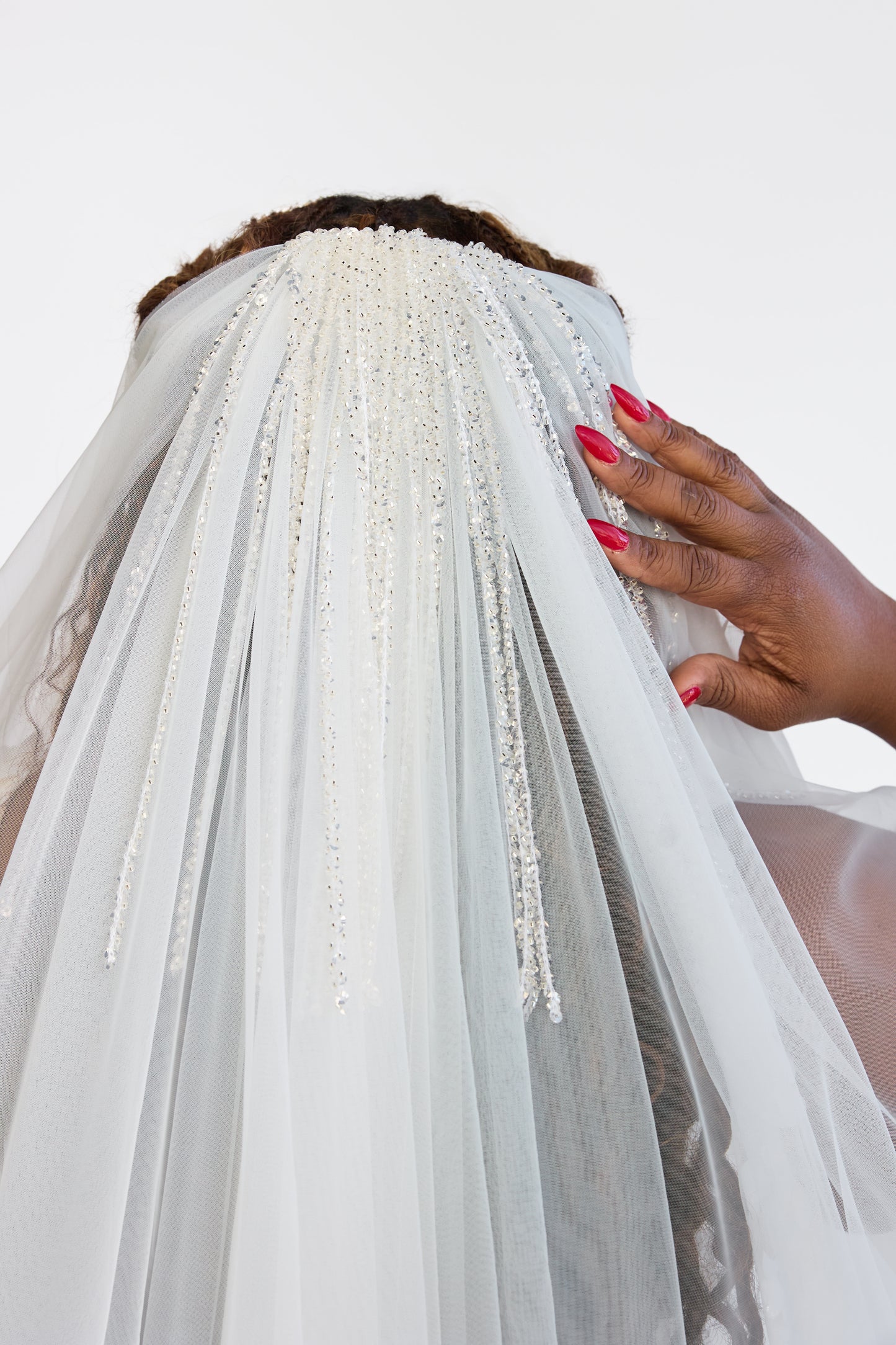 White Dew Drop Veil Ballet Length