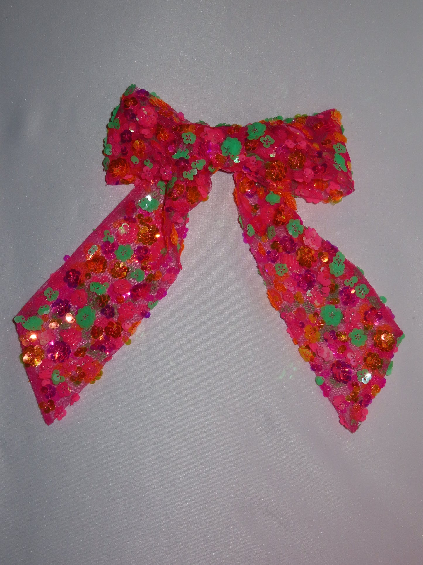 Hot Pink Sequin Bow