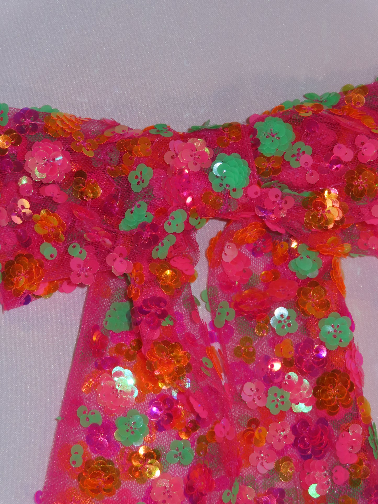 Hot Pink Sequin Bow