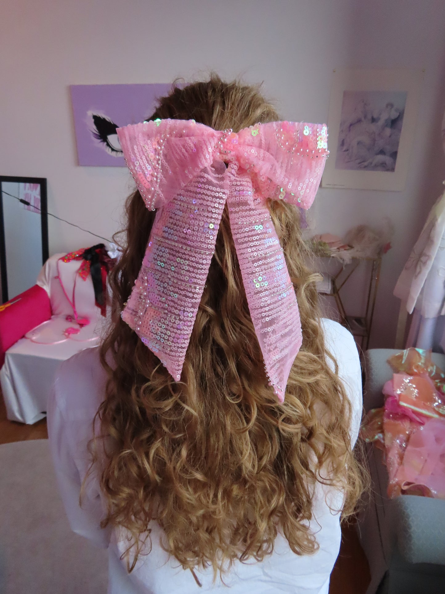 Pink Aura Bow