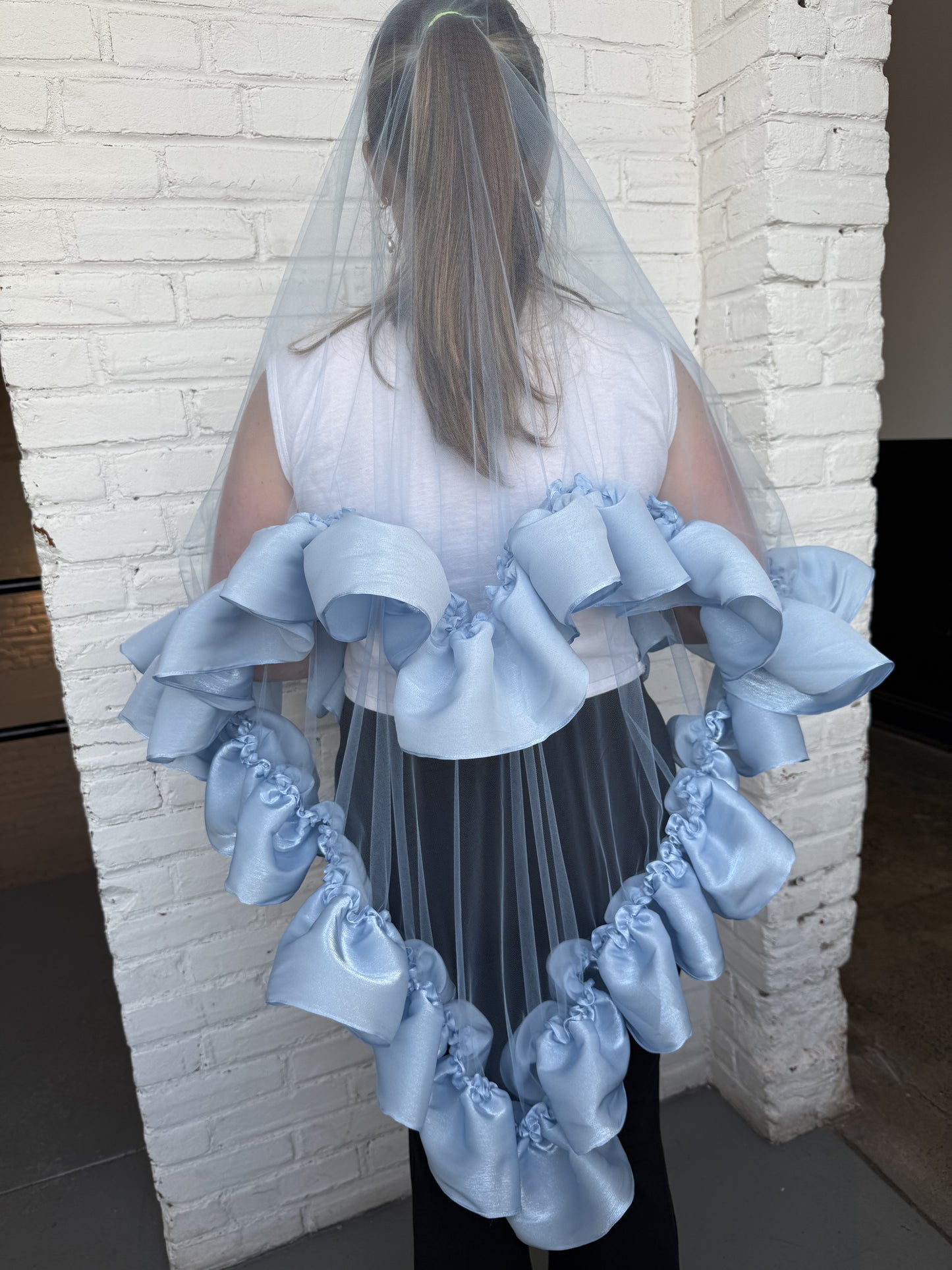 Satin Sweetheart Veil