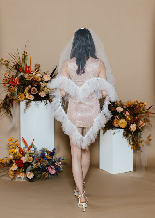 All Tulle Sweetheart Veill