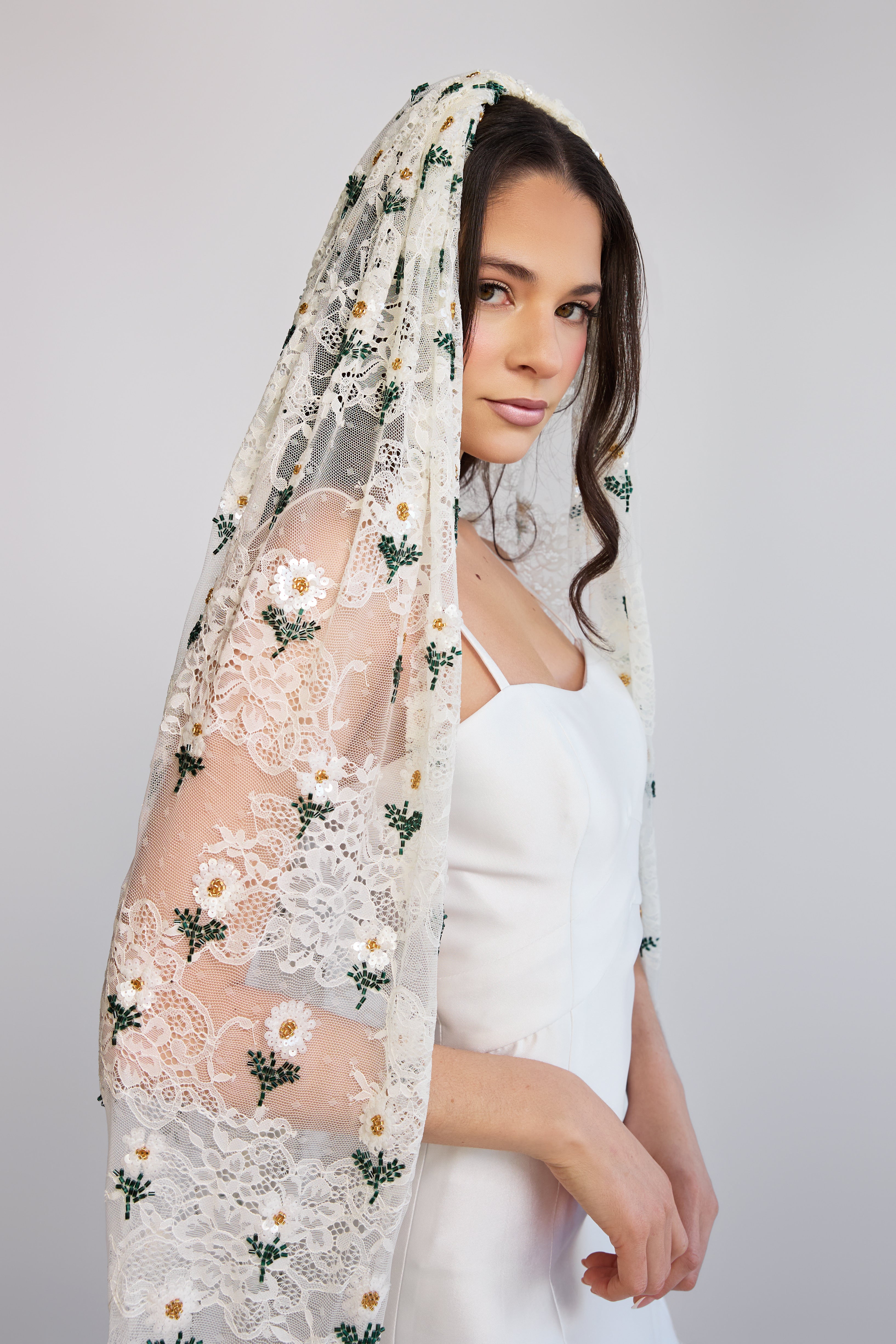 トップス rizotto Lace Veil Tops Daisy Lace Veil – Madison Chamberlain