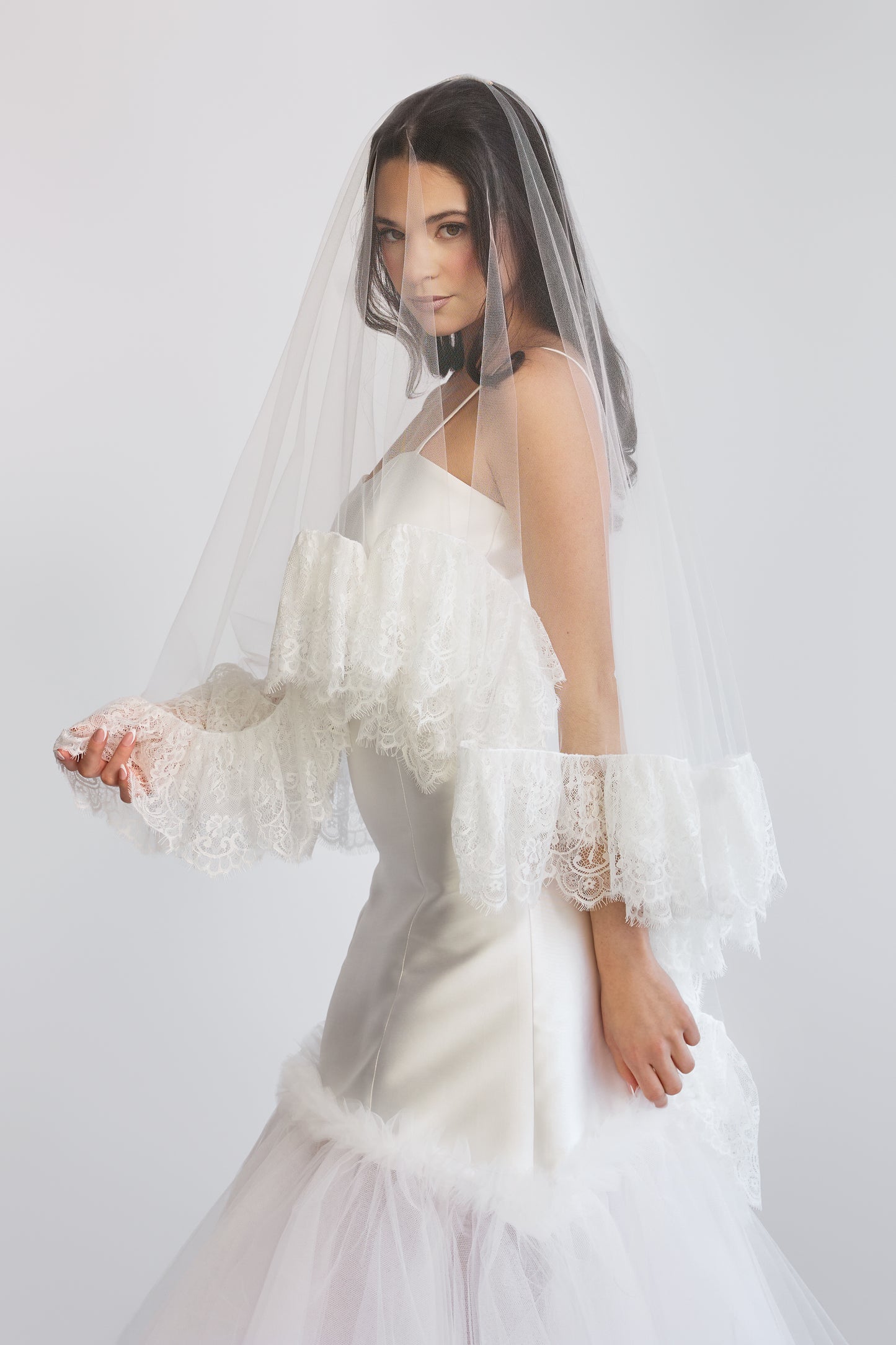 Lace Sweetheart Veil