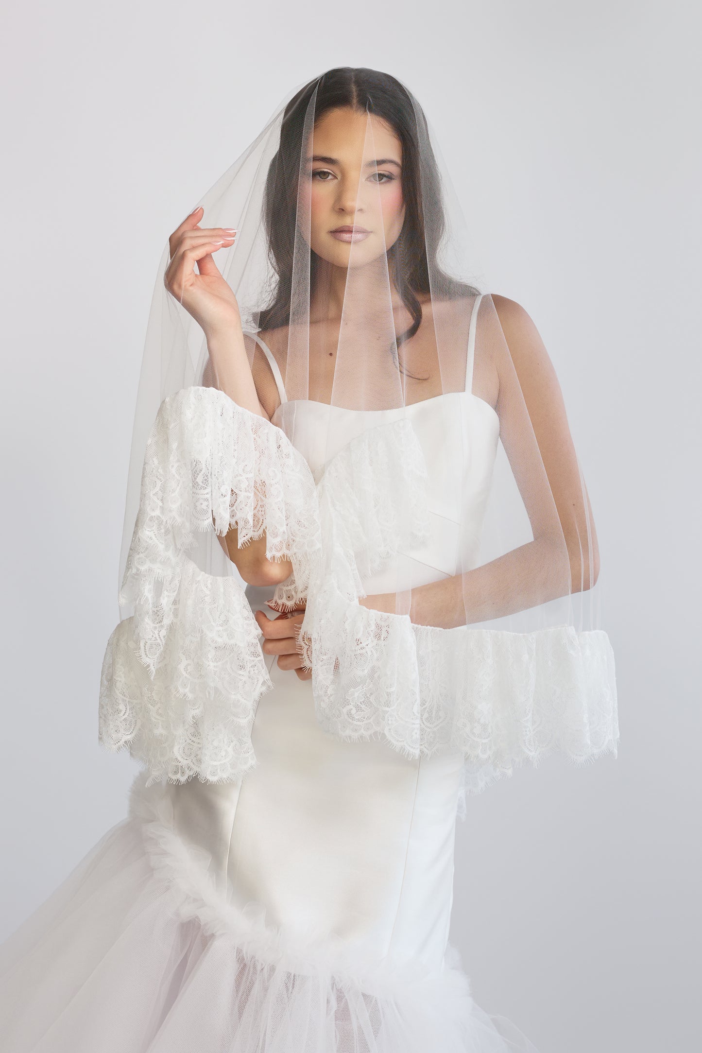 Lace Sweetheart Veil