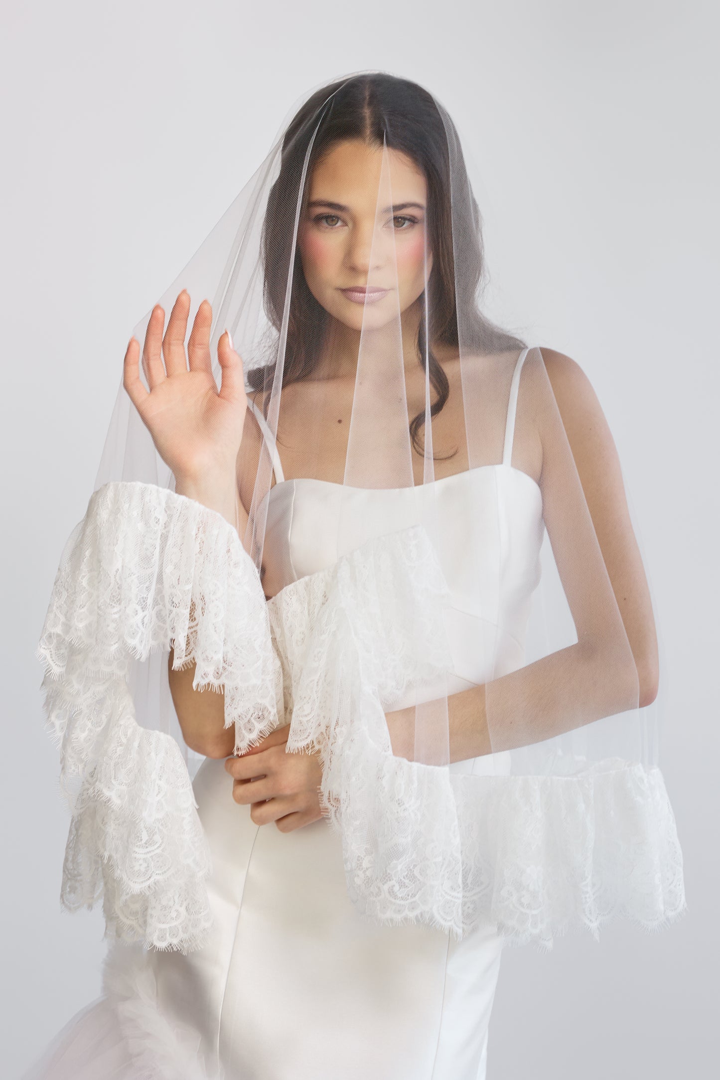 Lace Sweetheart Veil