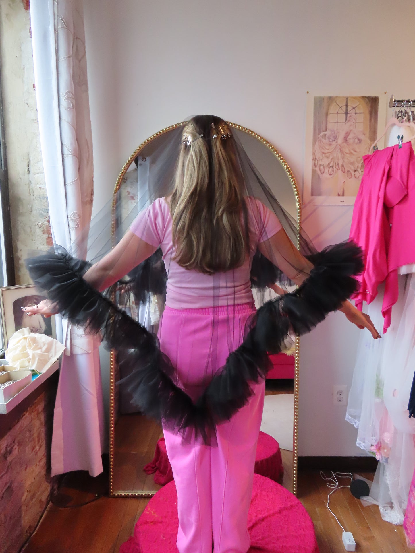 All Tulle Sweetheart Veill