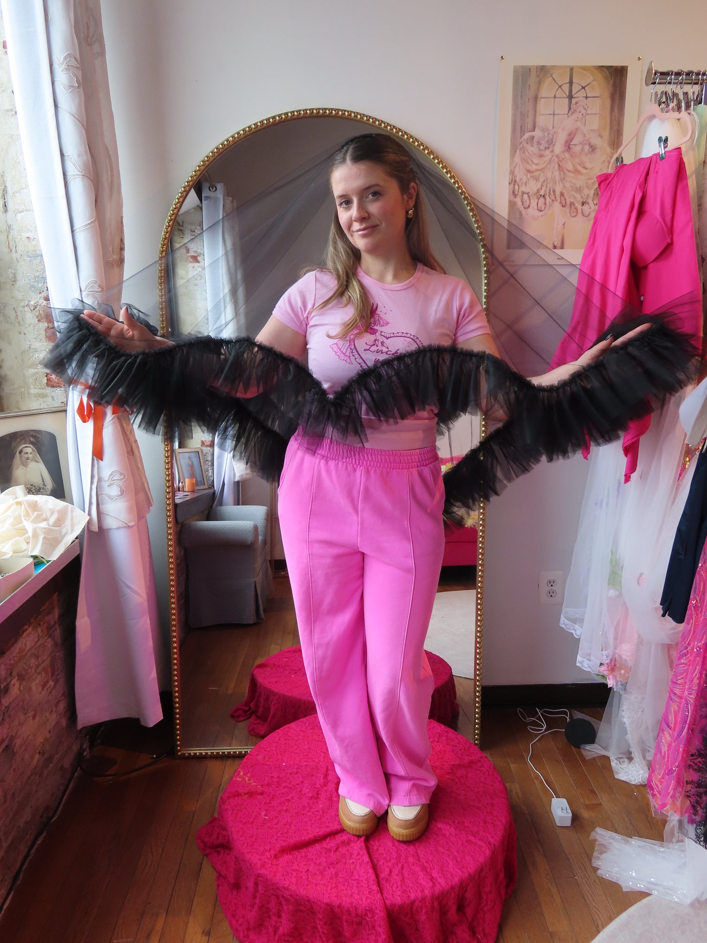 All Tulle Sweetheart Veill