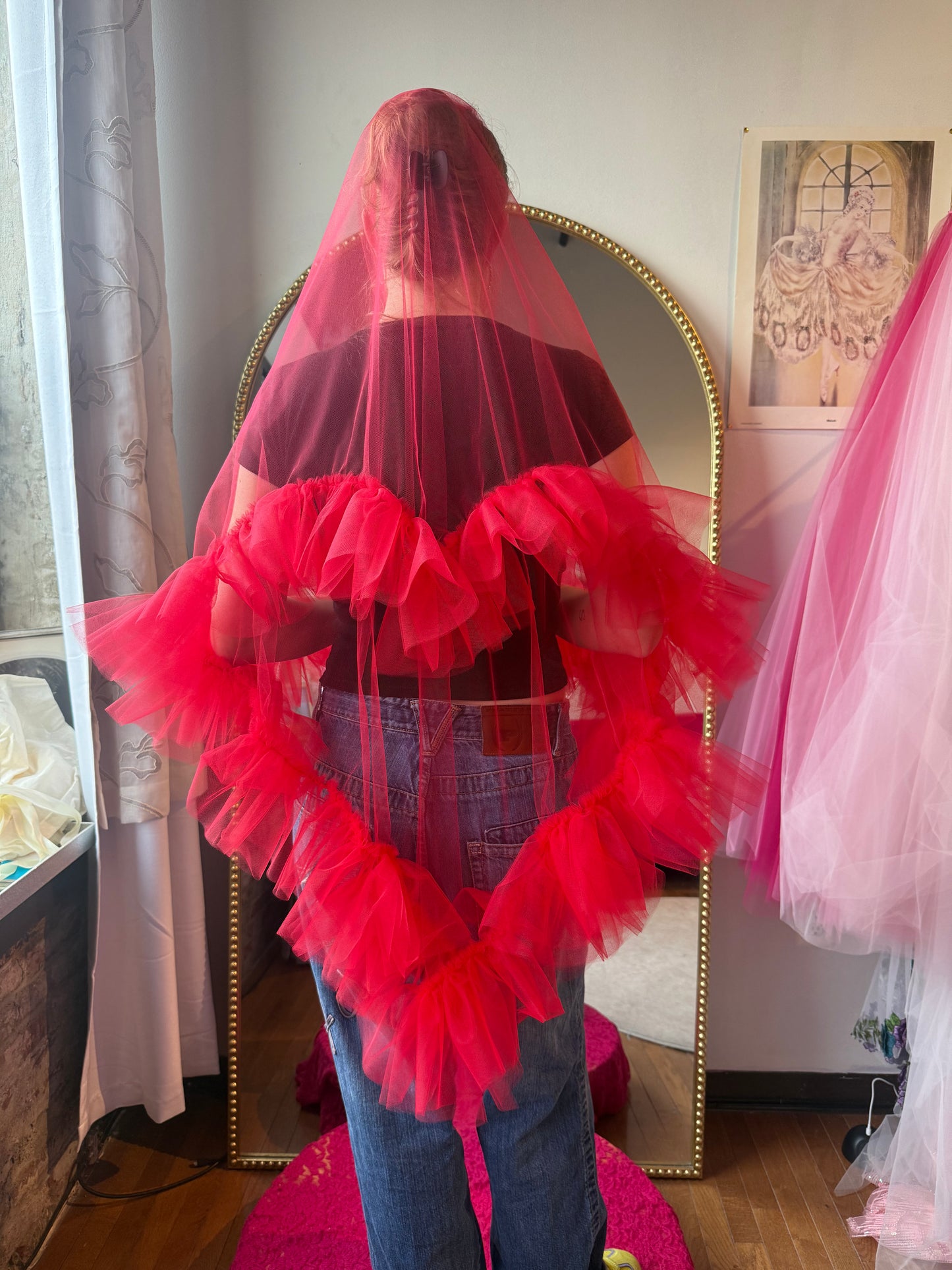 All Tulle Sweetheart Veill