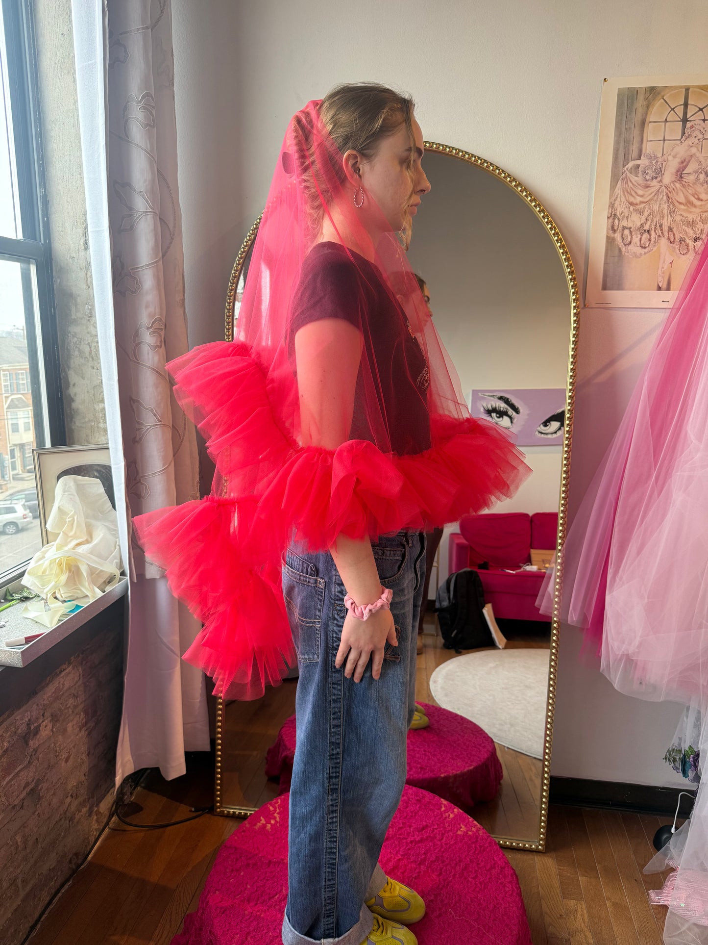 All Tulle Sweetheart Veill