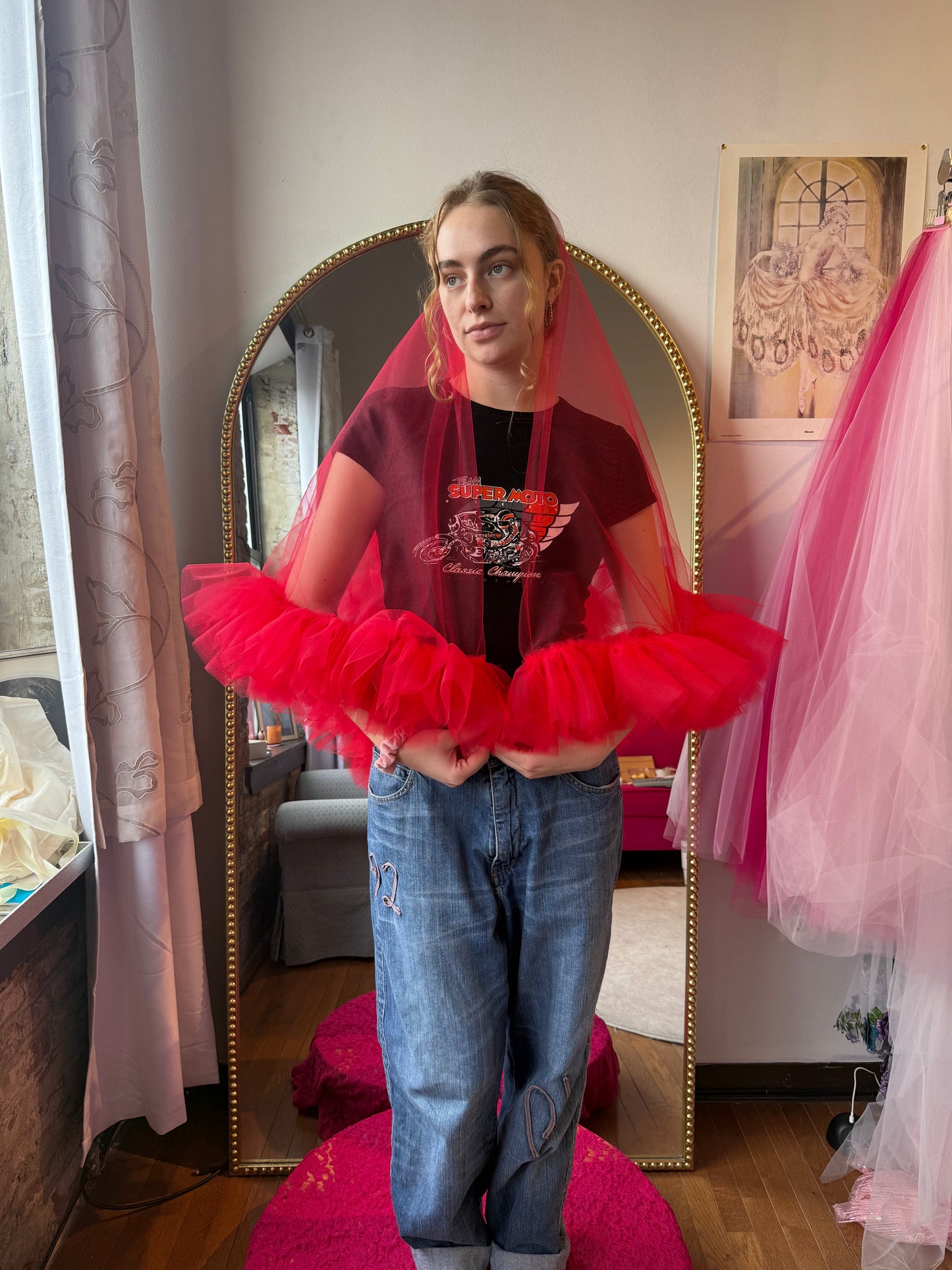 All Tulle Sweetheart Veill