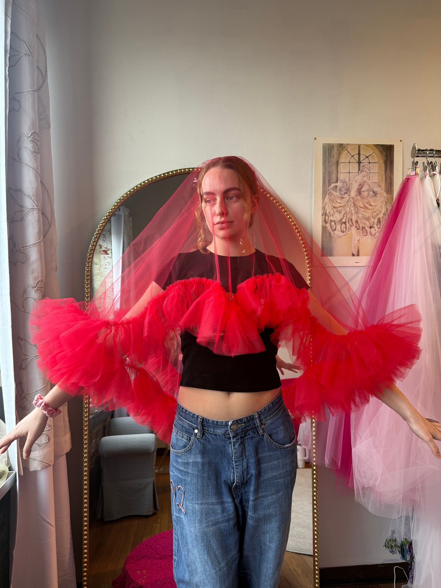 All Tulle Sweetheart Veill