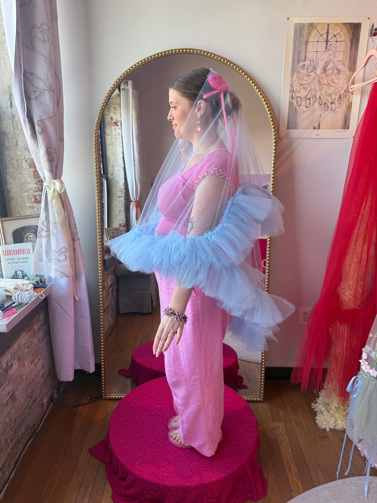 All Tulle Sweetheart Veil