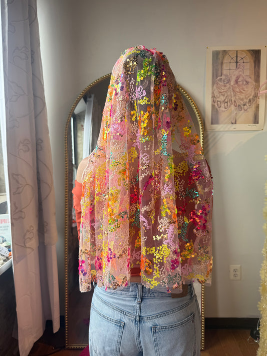 Ready to ship Lucky Star Veil Elbow Length