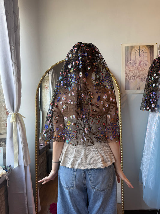Secret Garden Veil Elbow Length