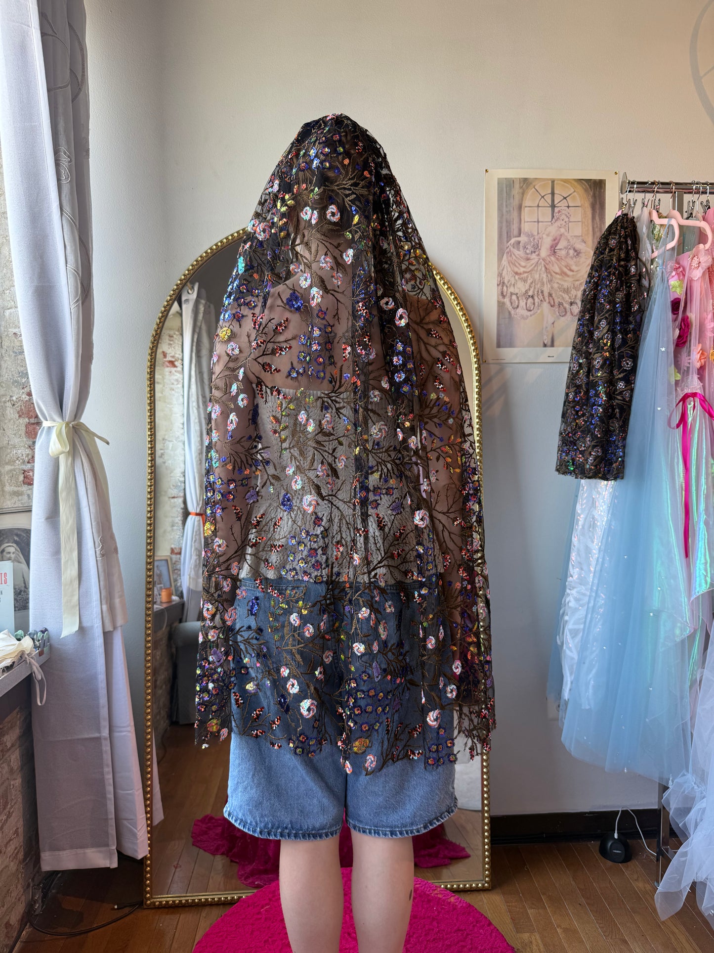 Secret Garden Veil Fingertip Length