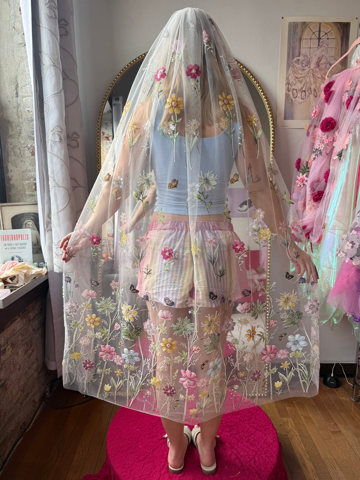 Springtime veil ballet length