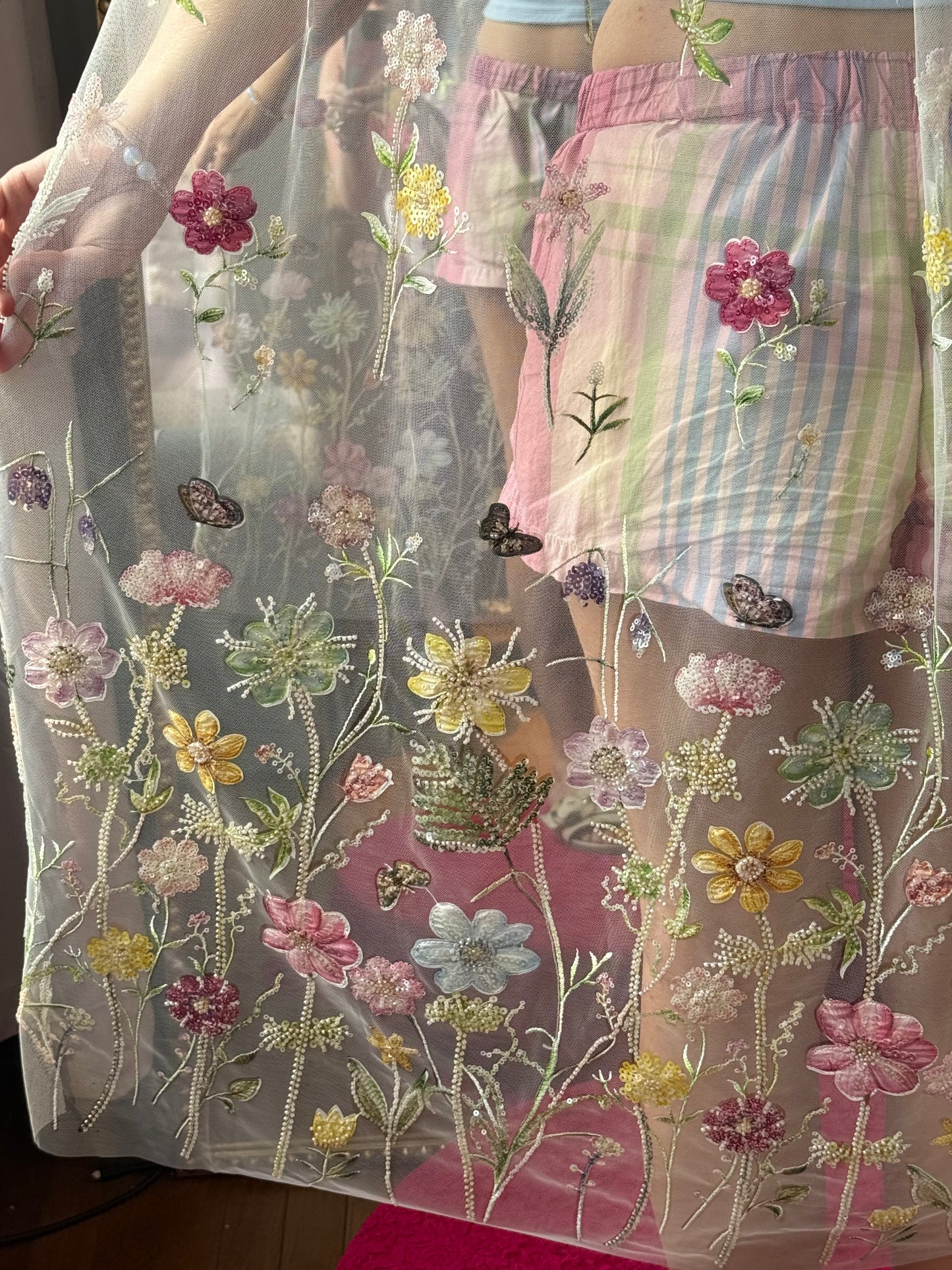 Springtime veil ballet length