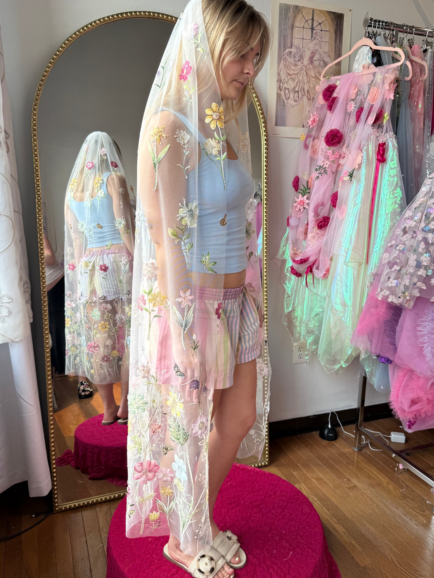 Springtime veil ballet length