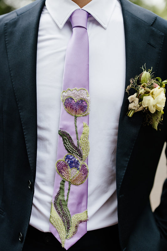 Lavender Fields Tie